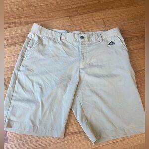 Adidas Golf Shorts ClimaLite Stretch White Flat Athletic - Mens Size 36